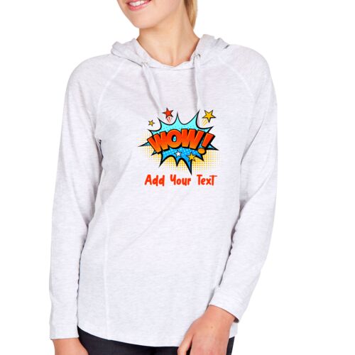 Ladies FUSION T-shirt Hoodie Thumbnail