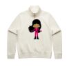 Women Stencil Half Zip Hood Thumbnail