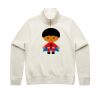 Women Stencil Half Zip Hood Thumbnail