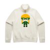 Women Stencil Half Zip Hood Thumbnail